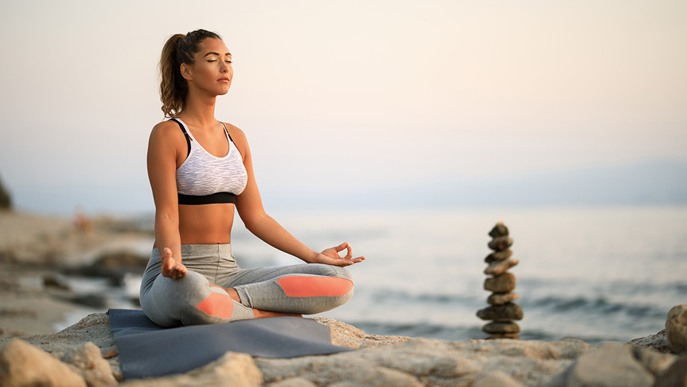 Girl doing yoga